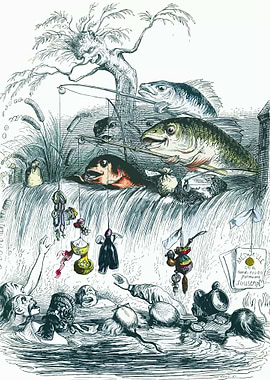 Fishy Fishing Illustration