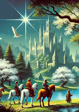 Light Fantasy Castle Artwork