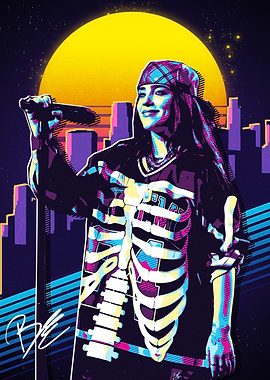 Billie Eilish Retro Art