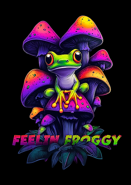 Froggy on Mushrooms