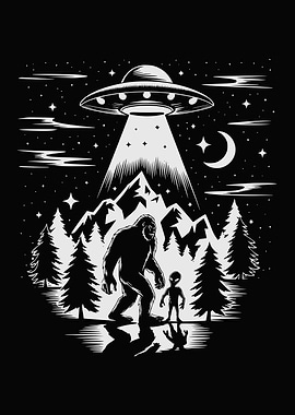 Bigfoot & Alien Encounter
