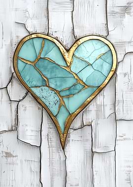 Cracked Heart Mosaic