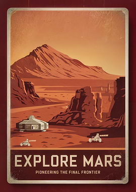Explore Mars Poster