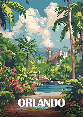 Orlando Vintage Poster