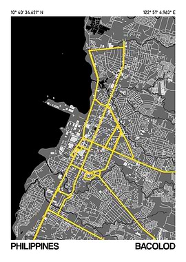 Bacolod City Street Map