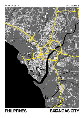 Batangas City City Street Map