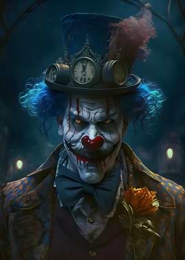 Creepy Clown Portrait