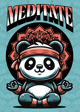 Meditating Panda