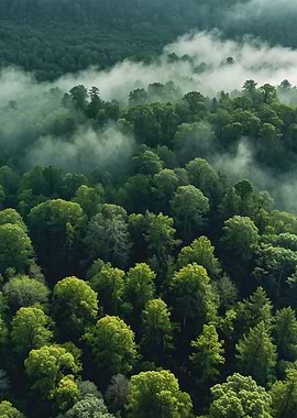 Misty Forest Canopy