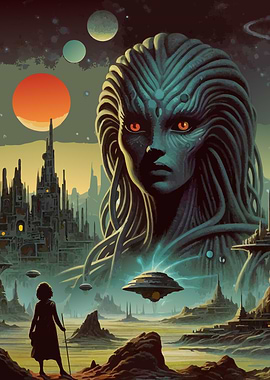 Sci-Fi Alien Spaceship Art