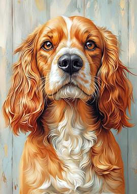 Golden Cocker Spaniel Portrait