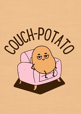 Couch Potato.Food Pun
