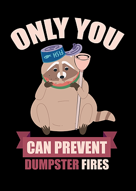 Raccoon Dumpster Fire Prevention
