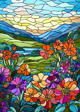 Stained Glass Landscape