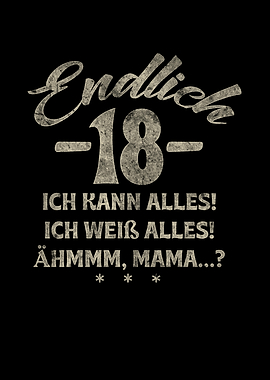 18th Birthday German Humor