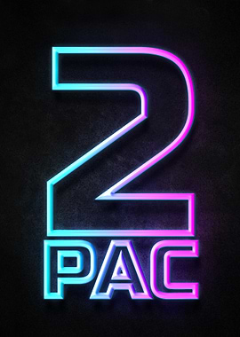 2Pac Neon Sign