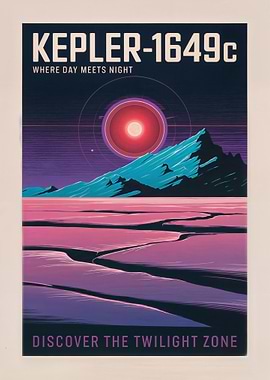 Kepler-1649c Exoplanet Poster