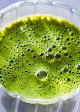 Close-up of Matcha Latte