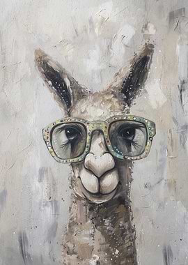Llama with Glasses