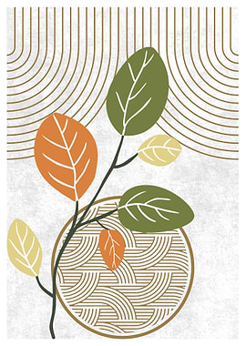 Autumn Leaves Abstract Art