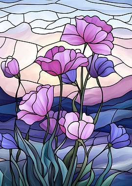 Stained Glass Flowers