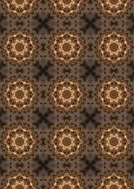 Golden Mandala Pattern