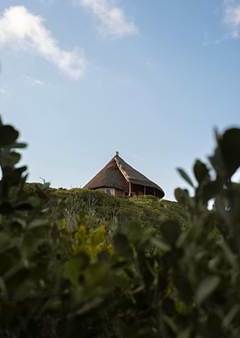 Thatched Hut on Hilltop