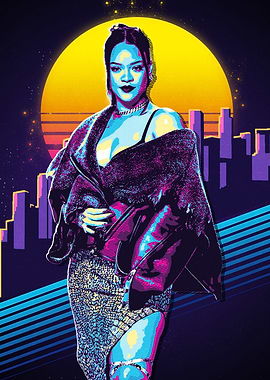 Rihanna Retro Pop Art