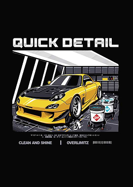 Yellow Sports Car Detail