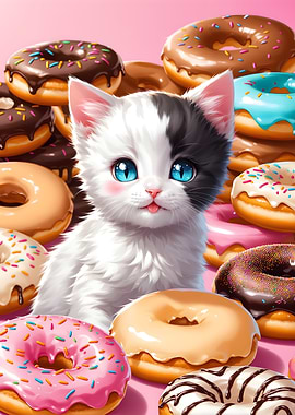 Kitten and Donuts