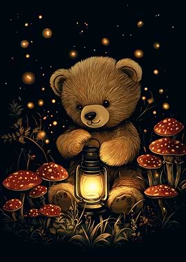 Teddy Bear with Lantern
