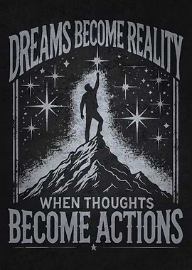 Dreams Become Reality When Thoughts Become Actions