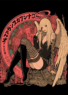 Angel with Mechanical Wings