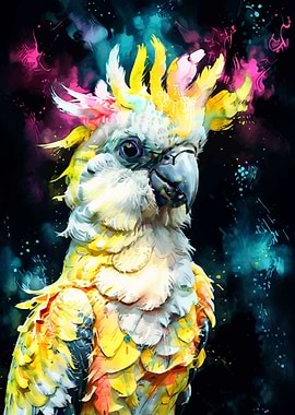 Colorful Cockatoo Portrait
