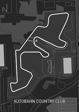 Autobahn Country Club Track Map