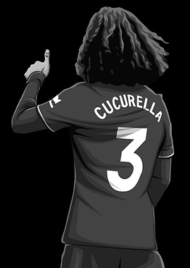 Marc Cucurella Black and White Version