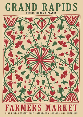 Grand Rapids Farmers Market Poster