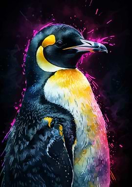 Emperor Penguin Watercolor