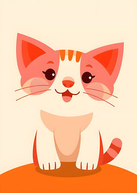 Cute Cartoon Cat