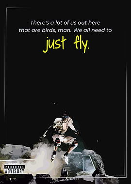 Travis Scott - Just Fly Poster