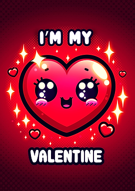 I'm My Valentine Stunning Kawaii Heart