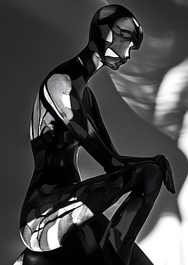 Black and White Body Art