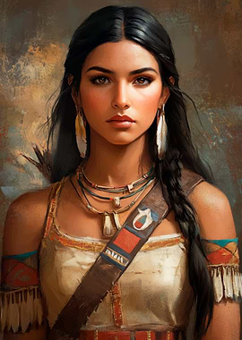 Native American Woman Portrait