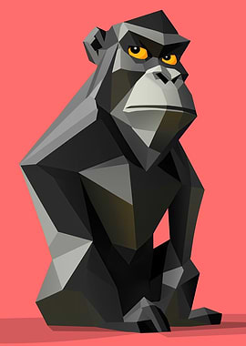 Low Poly Gorilla