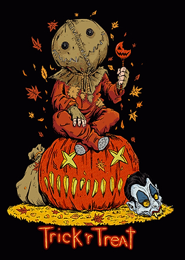 Trick or Treat Halloween Illustration