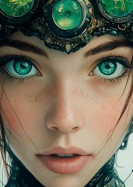 Steampunk Woman Portrait