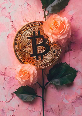 Bitcoin Rose Flower
