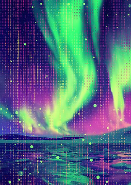Northern Lights Digital Art