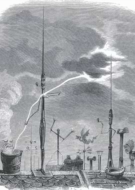 Surreal Rooftop Scene