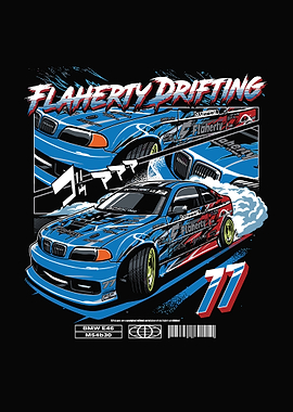 BMW Drifting Graphic